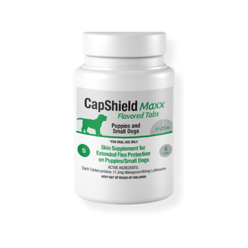 CapShield Maxx Flavored Tabs for puppies and small dogs 11-25 lbs