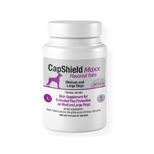 CapShield Maxx Flavored Tabs for medium and large dogs 46-90 lbs