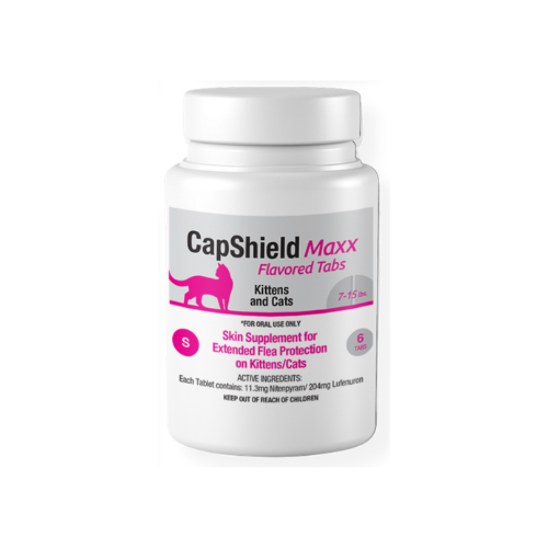 CapShield Maxx Flavored Tabs for kittens and cats 7-15 lbs