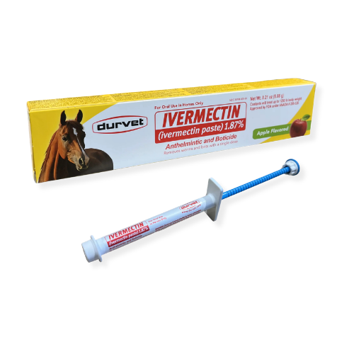Durvet Ivermectin Paste 1.87% Apple Flavored Horse Dewormer 