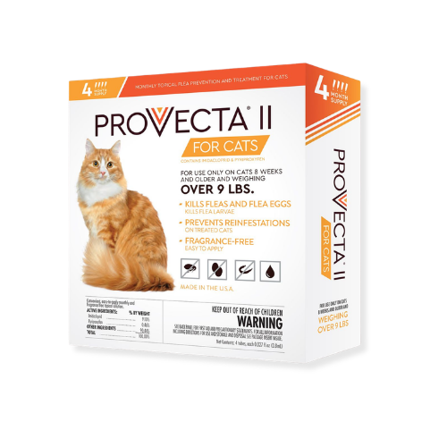 Provecta II for Cats flea prevention and treatment for cats and kittens over 9 lbs