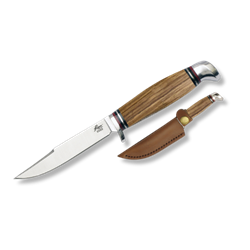 American Buffalo® Roper Fixed Blade (Zebra Wood) 