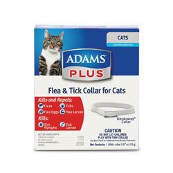 Adams™ Plus Breakaway® Flea & Tick Collar for Cats & Kittens Adams, Plus, Break, away, breakaway, Flea, Tick, Collar, Cats , Kittens, Pet, Supplies, killer, Precor, Insect, Growth, Regulator, IGR, control, kill, 7, month, protection, eggs, larvae, immediate